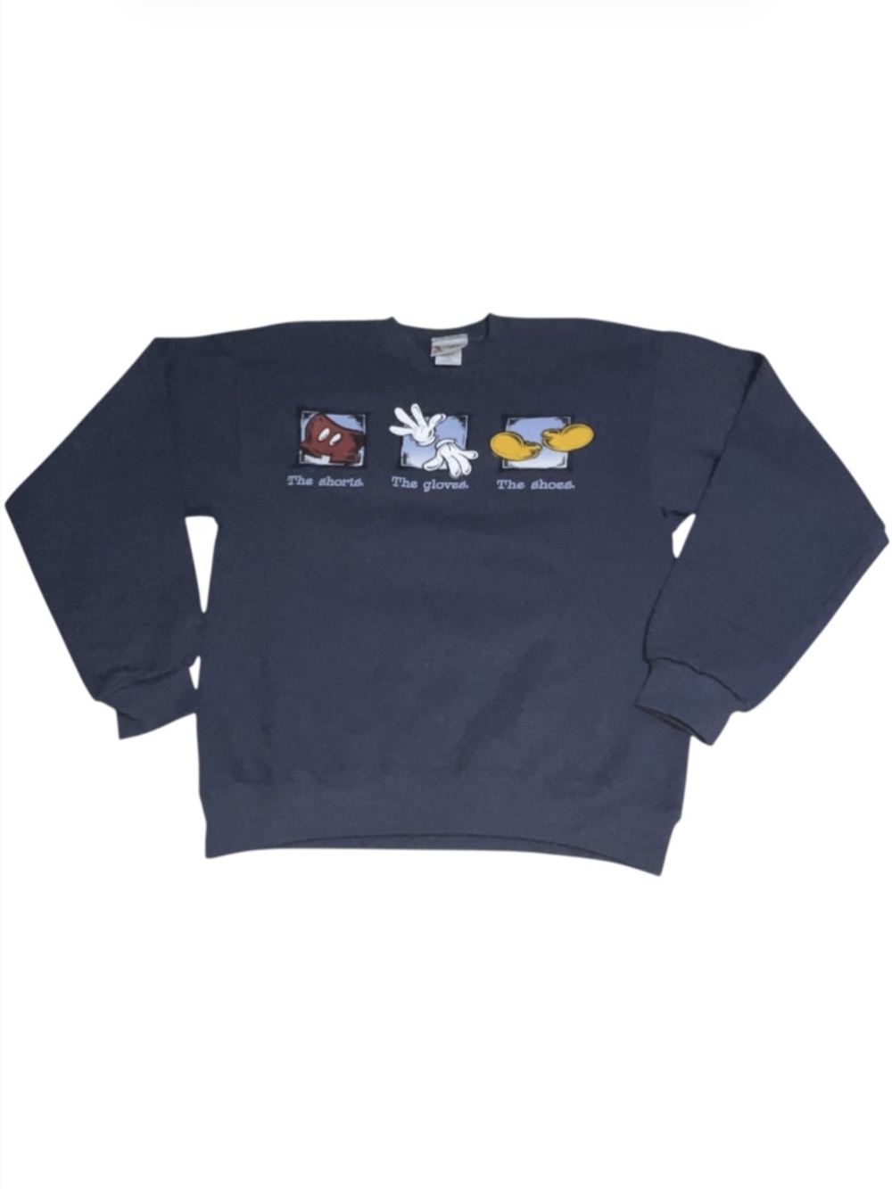 Vintage Mickey Inc Disney MOUSE The Shorts The Gloves The Shoes Small Sweatshirt